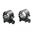 1" hohe matte Ringe