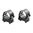 1" hohe matte Ringe