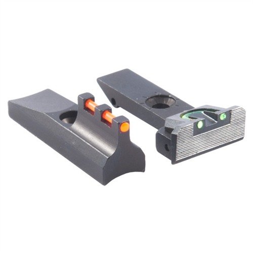 Die RUGER® REVOLVER FIRE SIGHT FIBER OPTIC SIGHT SETS bieten eine hervorragende Sichtbarkeit mit einem 3-Punkt-Zielbild und leuchtenden Einsätzen für präzises Zielen.