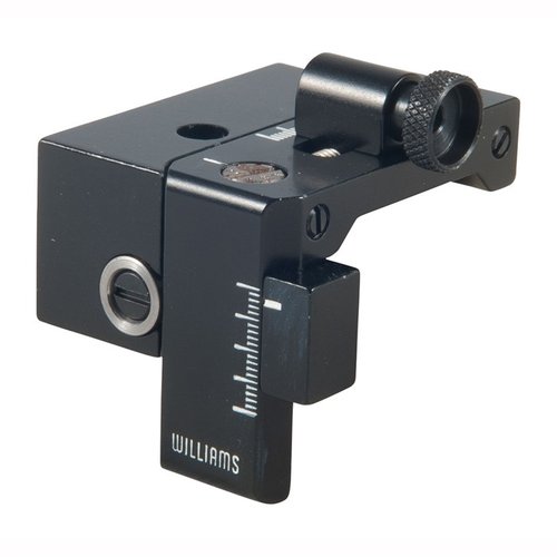 Die WINCHESTER 94 FOOLPROOF RECEIVER REAR SIGHT W/SWK bietet eine präzise Anpassung für neuere Winchester 94 Angle Eject Modelle mit werkseitigen Bohrungen.
