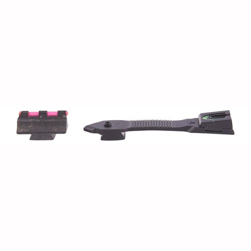 Die RUGER® 10/22® 3-DOT FIRE SIGHTS bieten eine helle rote Fiber Optic-Frontsicht und ein verstellbares U-Nock Heckvisier für schnelle Zielerfassung.
