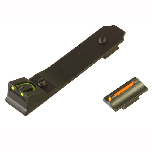 Verbessere deine Werksicht mit dem MARLIN Dovetail Fire Sight Set, das eine helle rote Fiber Optic-Front- und verstellbare U-Notch-Visierung bietet.