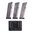 GOVT .45 ACP, 8 Schuss, Silber, Polymer-Boden, 3er-Pack mit Tasche