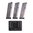 GOVT .45 ACP, 8 Schuss, Silber, Polymer-Boden, 3er-Pack mit Tasche