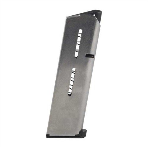 Die 1911 45ACP HEAVY DUTY +P Magazine von Wilson Combat bieten eine zuverlässige Leistung mit extra-starkem Federmechanismus und robustem Edelstahlgehäuse für 7 Schuss.