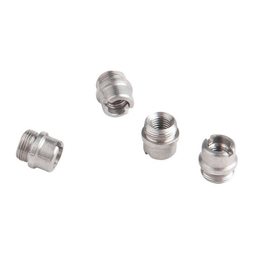 Die 1911 GRIP SCREW BUSHINGS von WILSON COMBAT sind perfekte Ersatzteile für beschädigte oder ausgefranste Buchsen und werden im Set von 4 verkauft.