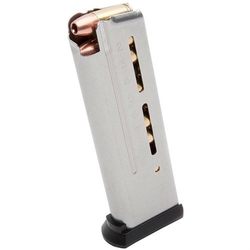 Die 1911 ETM 9mm Magazine bieten eine zuverlässige Zuführung, positive Verriegelung und eine robustere Bauweise für optimale Leistung in deinem 9mm 1911.