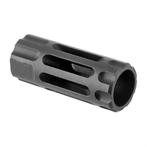Der Wilson Combat Q-Comp verbessert die Rückstoßkontrolle beim Schnellfeuer, minimiert seitlichen Blast und hat fast keinen Mündungsfeuer.