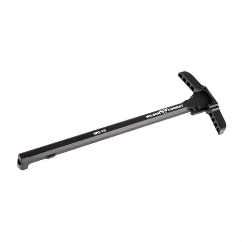 Der Wilson Combat Ambidextrous Charging Handle für AR .308 bietet oversized Latches, eine robuste Bauweise und schützt dein Gesicht vor Gas, ideal für Suppressoren.