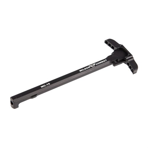 Der Wilson Combat Bullet Proof Ambidextrous Charging Handle bietet übergroße Latches, eine robuste Bauweise und ermöglicht schnelles Laden ohne Zielverlust.