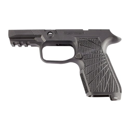 Verbessere dein Schießerlebnis mit dem WCP320 Grip-Modul von Wilson Combat für die SIG SAUER P320 X-Compact – besserer Halt, kontrollierte Rückstoß und ergonomisches Design.