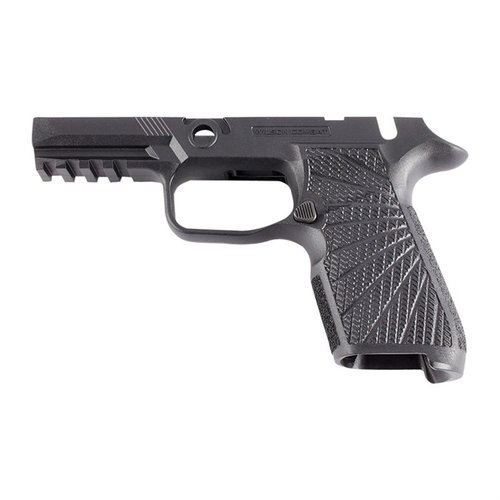 Verbessere dein Schießerlebnis mit dem WCP320 Grip-Modul von Wilson Combat: Besserer Halt, verbesserte Rückstoßkontrolle und ergonomisches Design für die SIG P320.