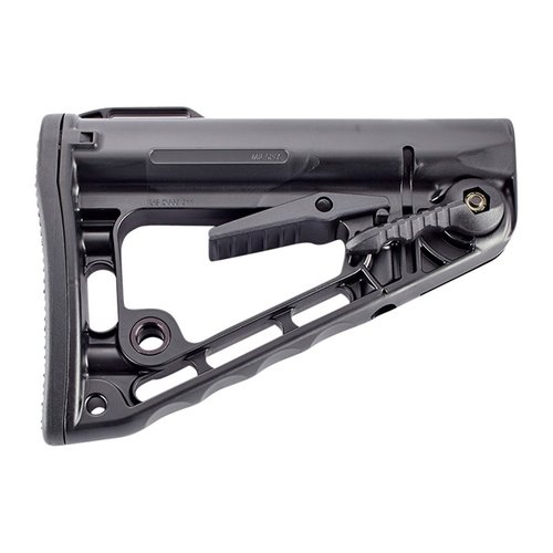 Der Rogers Super-Stoc™ bietet maximale Stabilität mit einem innovativen Cam-Lock-System, passt auf Mil-Spec und Commercial Buffer Tubes und wiegt nur 7,3 oz.