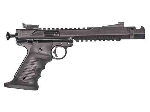 Die Black Mamba-TF TS bietet matchgenaue Präzision mit einem leichten Design, einem 2,25 lb Abzug und einfacher Zerlegbarkeit dank des Ruger® MK IV™ Rahmens.