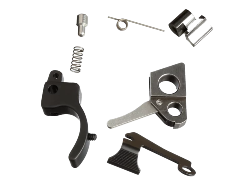 Das Volquartsen Accurizing Kit bietet dir eine präzise 2,25lb Abzugsgewicht, inklusive Target Hammer, Sear und Trigger – alles ohne Polieren oder Anpassungen!